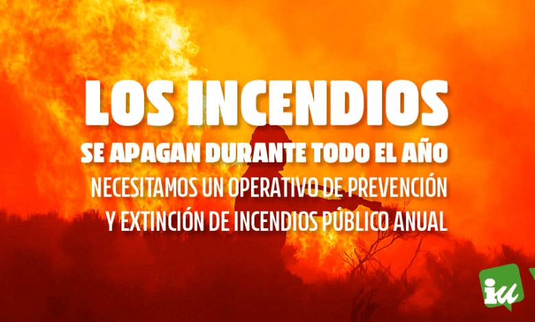 IU denuncia la gestión antes el incendio de Sierra de la Culebra