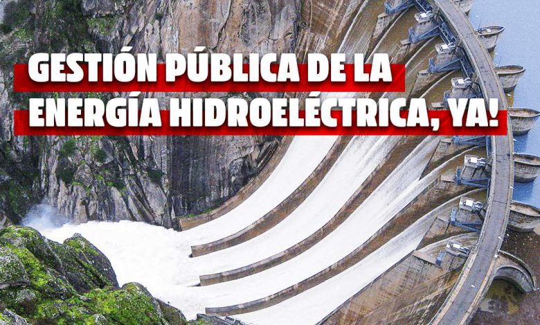 IU insiste en la gestión pública de las centrales hidroeléctricas