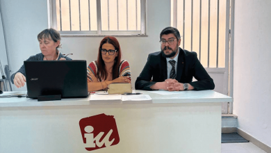 Alejandro Álvarez en la Asamblea Provincial de Izquierda Unida en Salamanca