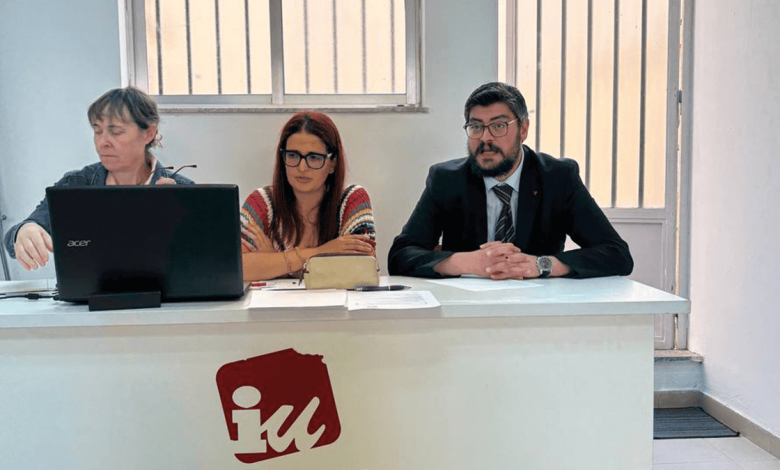 Alejandro Álvarez en la Asamblea Provincial de Izquierda Unida en Salamanca