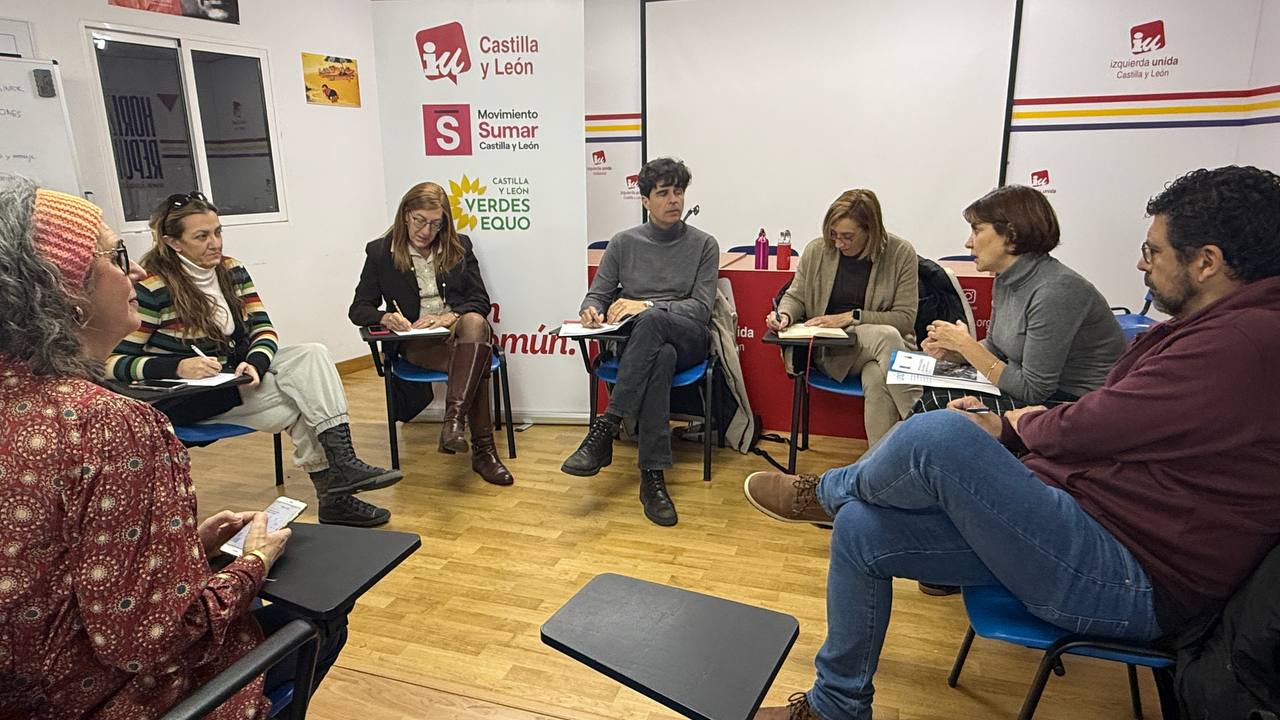 Reunión IU-Sumar-Verdes Equo junto a UNICEF