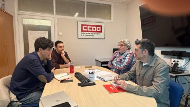 IU-Sumar-Equo en una reunión con CCOO para hablar de sanidad