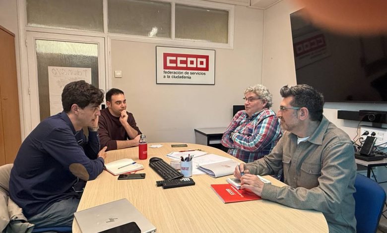 IU-Sumar-Equo en una reunión con CCOO para hablar de sanidad
